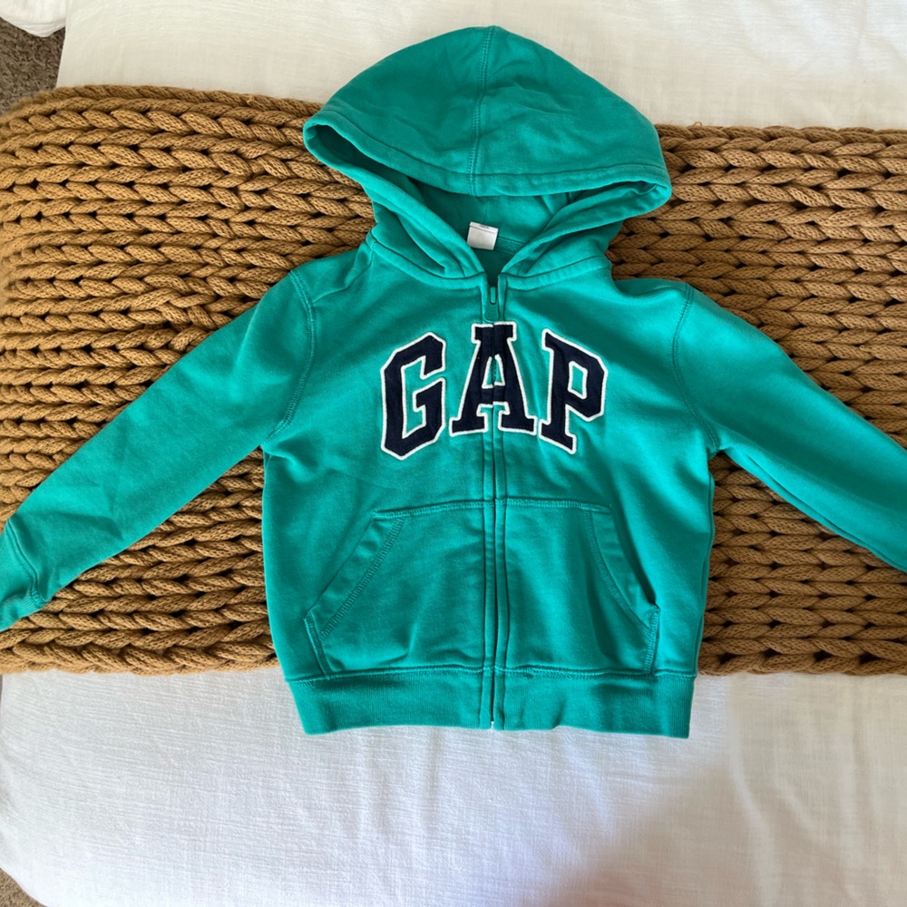 GAP Turquoise Zip-Up Hoodie